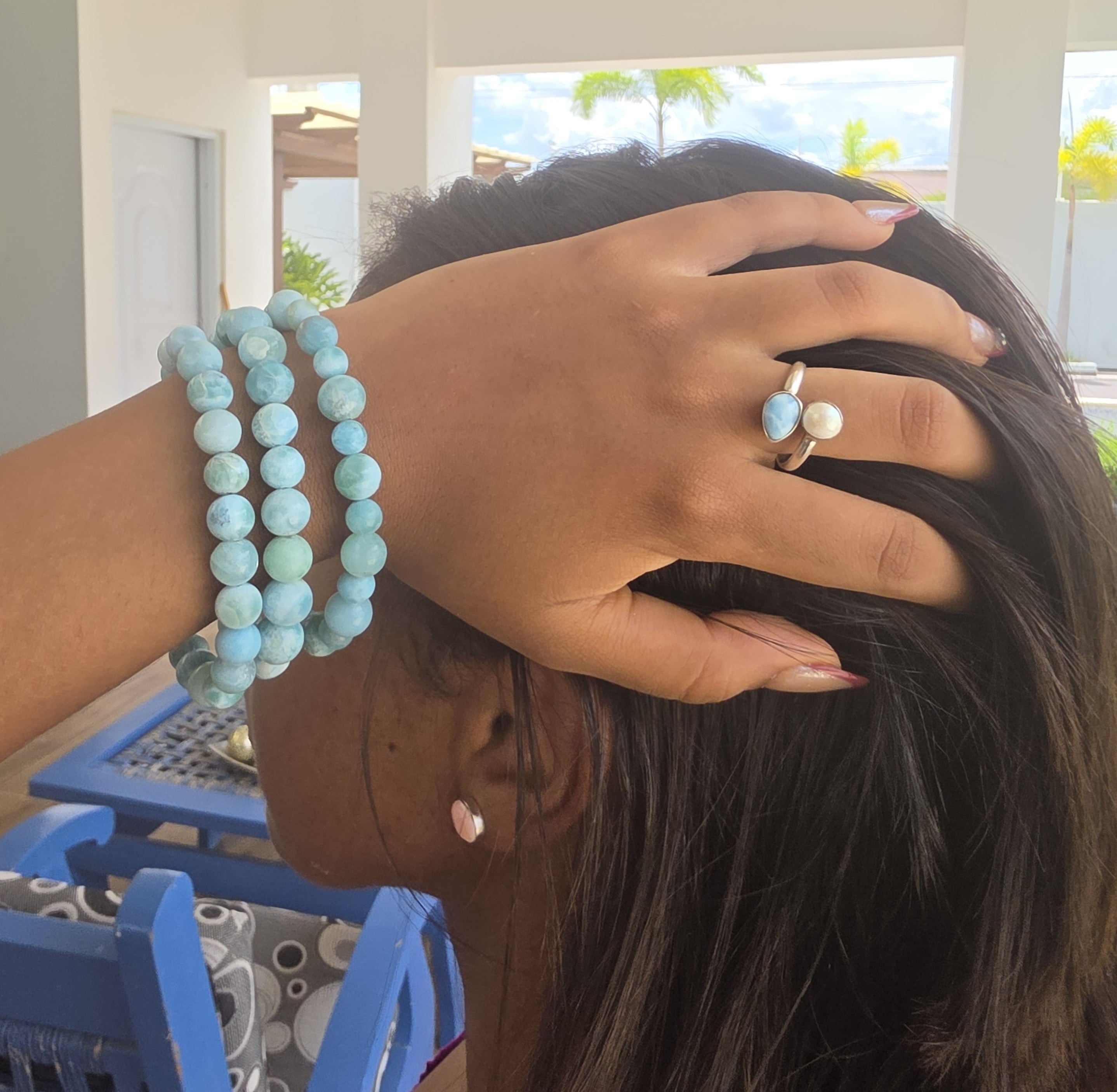 Pulseras piedras larimar — Larimar (foto 2 de 2)