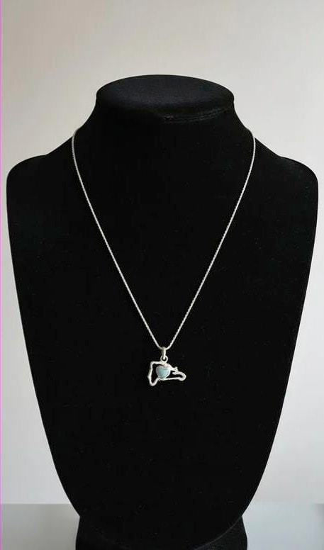 Cadena RD larimar (plata .925)